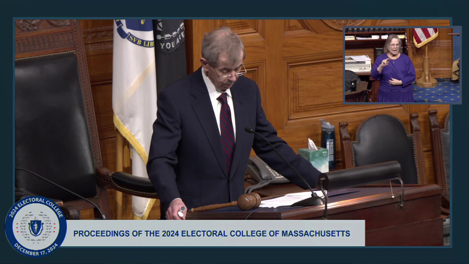 2024 Massachusetts Electoral College Proceedings