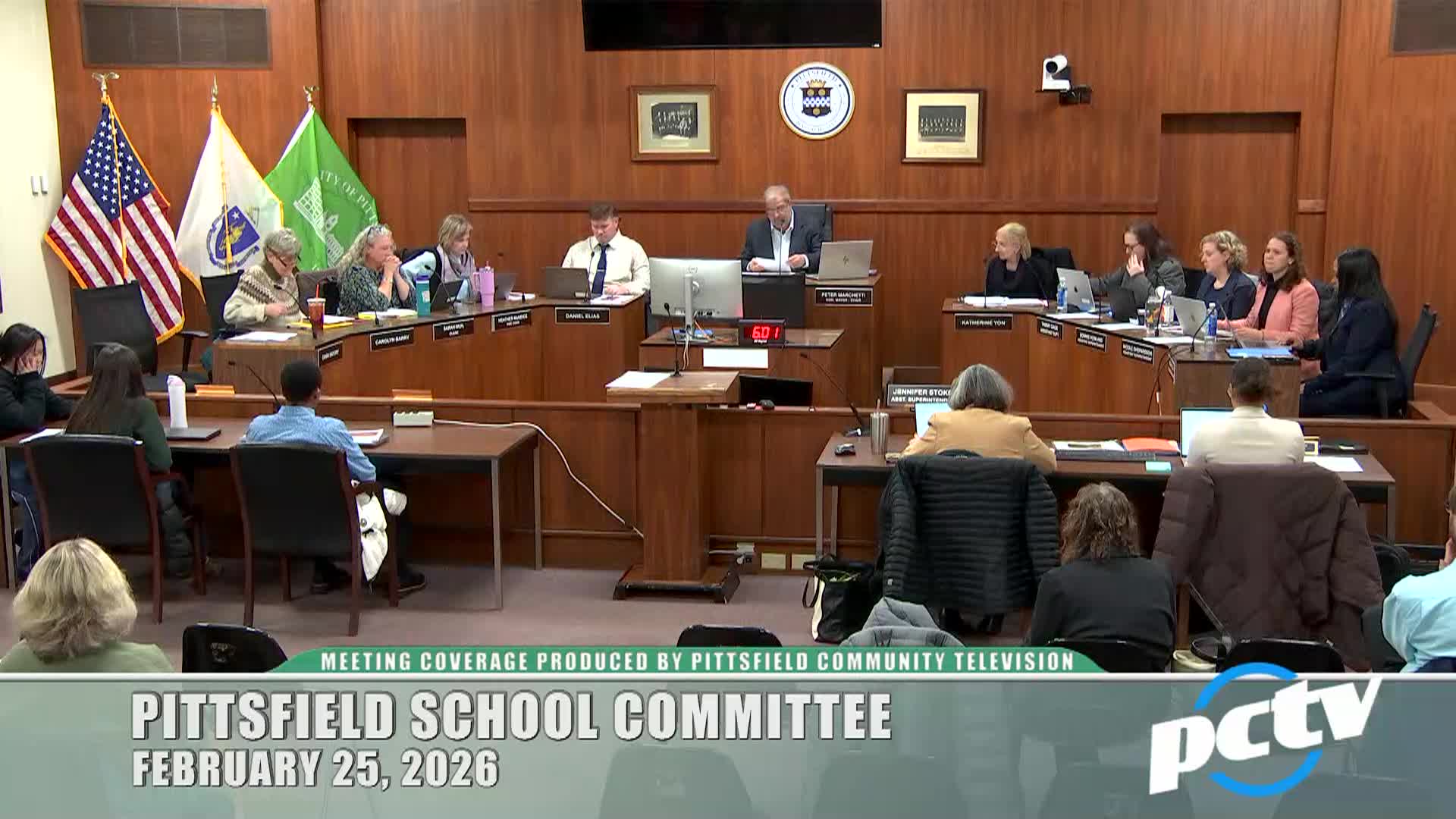 Thumbnail image for Pittsfield School Committee Meeting - February 25, 2026